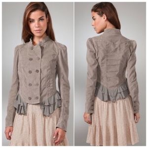 Free people corduroy Grey size 8 jacket